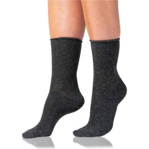 Bellinda SOFT WOOL SOCKS - Дамски вълнени чорапи - сив меланж Bellinda | Siv | ЖЕНИ | 37 - 41