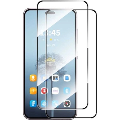 Два броя удароустойчив стъклен протектор за екран марка Enkay за Honor X8c - с черна рамка