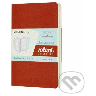 Moleskine sada 2 zápisníkov Volant oranžový a modrý