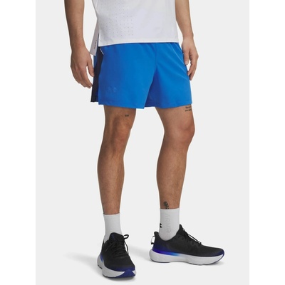 Under Armour UA LAUNCH 7'' PRINT SHORTS-BLU modré