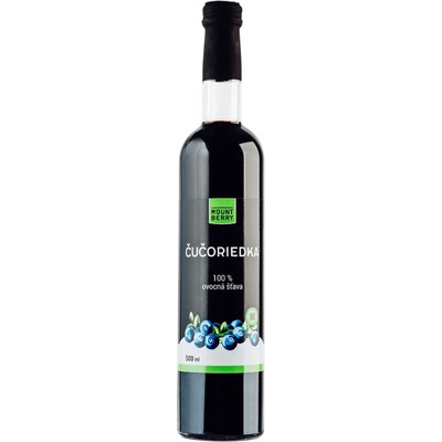 Mountberry Bio Prírodná čučoriedková šťava 100% 0,5 l