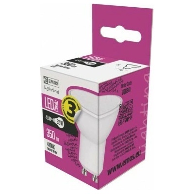 Emos LED žiarovka Classic 3,8W GU10 4500K