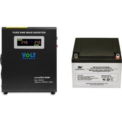 VSelektro záložní zdroj 500W sinusPRO-800W + AKU 24Ah