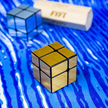 Zrkadlo Cube 2x2 YJ zlato