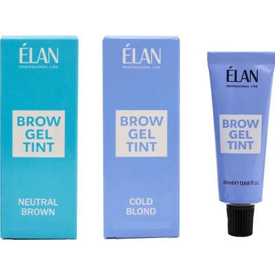 ÉLAN Brow Gél Tint gélová farba na obočie tuba Graphite 20 ml
