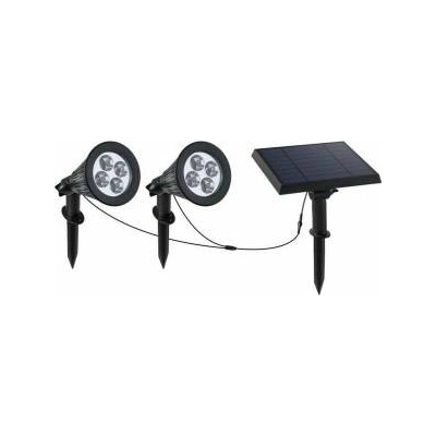 Lumi Garden Слънчев Фокус Lumi Garden Family Spiky 2 в 1 Черен Алуминий Стомана (2 броя)