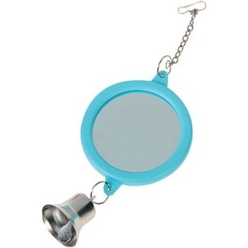 Flamingo - Играчка за папагали - огледалце със звънче, 6см