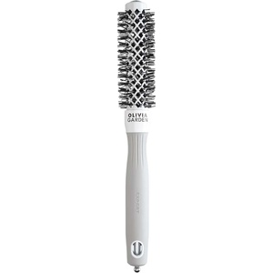 Olivia Garden Expert Blowout Shine Round Brush White & Grey 20 mm