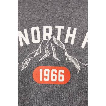 The North Face Тениска The North Face Tee Varsity Graphic в сиво с принт NF0A89DGDYY1 (NF0A89DGDYY1)