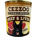 Cezzoo Hypoallergenic Beef and Liver 800 g