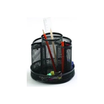 Image 1 of Q-CONNECT Настолен органайзер мрежа кръгъл черен kf17294