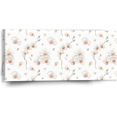 Sablio Obraz Biela orchidea - 110x50 cm