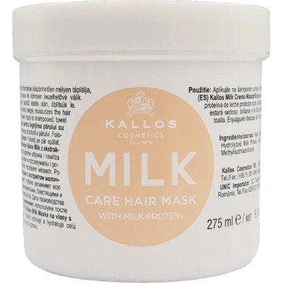 Kallos KJMN Milk Hair Mask With Milk Protein 275 ml