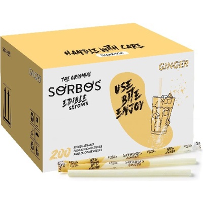 SORBOS ядливи плодови сламки ДЖИНДЖИФИЛ (200бр. )