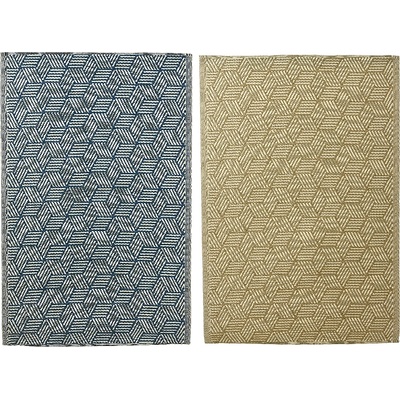 KAEMINGK КИЛИМ ЕКСТЕРИОРЕН 100%pp 3d РОМБ 180х120см БЕЖ/СИН (83.2835)