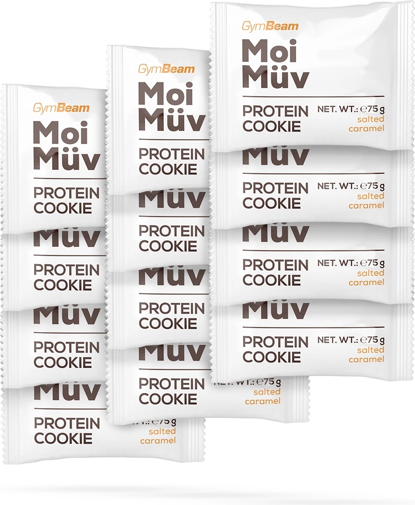 GymBeam MoiMüv Protein Cookie 12 x 75 g солен карамел