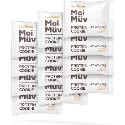 GymBeam MoiMüv Protein Cookie - GymBeam 12 x 75 g солен карамел