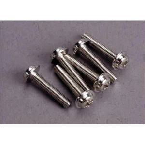 Traxxas кръстата винт M3x15mm глава с яка цинк. (6)