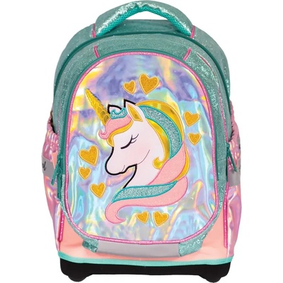S-Cool Тийнейджърска раница S-COOL анатомична, Unicorn, с отделение за лаптоп, 21 л