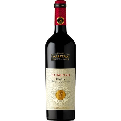 Cielo E Terra Maestro Primitivo Puglia červené 2021 13,5% 0,75 l (čistá fľaša)