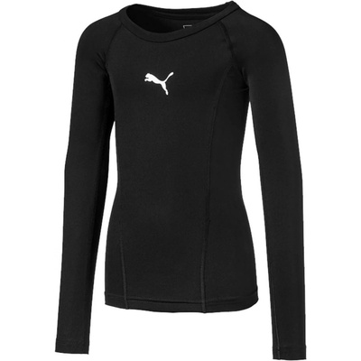 Puma Liga Baselayer Tee Ls Jr čierna