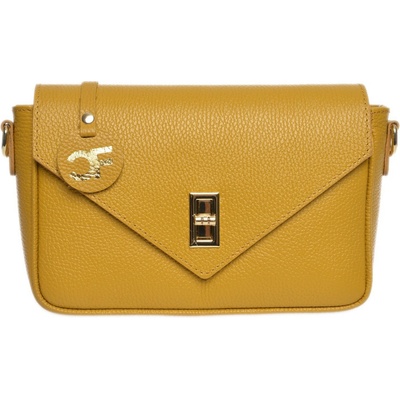 Carla Ferreri dámska kožená crossbody kabelka CF1948T Senape
