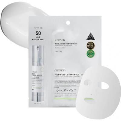VT Cosmetics Mild Reedle Shot 50 2-Step Mask - Стягаща лист-маска 1.5г + 25г
