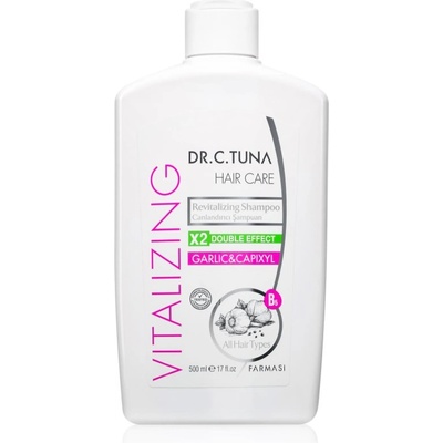 FARMASI Dr. C. Tuna Garlic & Capixyl възстановяващ шампоан за тънка и увредена коса 500ml