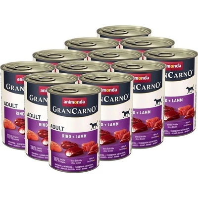 Animonda Gran Carno Original Adult hovädzie mäso a jahňa 12 x 400 g