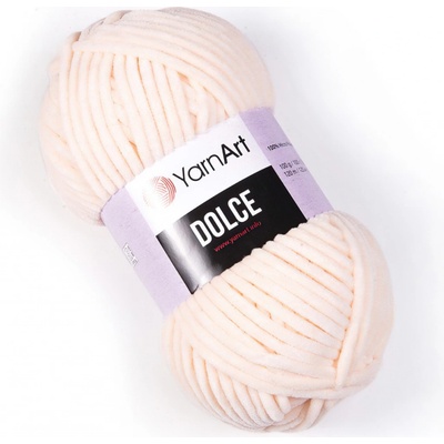 Pletací příze YarnArt DOLCE 779 světle meruňková, efektní, 100g/120m