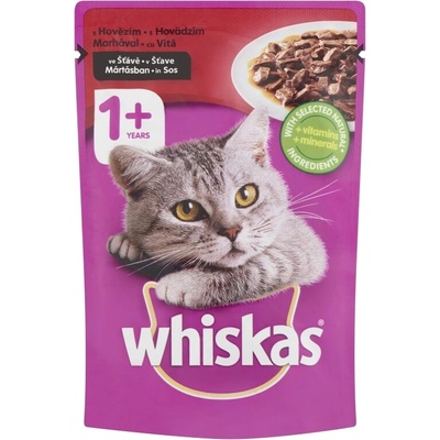 Whiskas s hovädzím mäsom 85 g