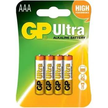 GP Batteries Алкална батерия gp ultra lr03 aaa /4 бр. в опаковка/ блистер 1.5v gp, gp24au (gp-ba-24au21-sb4)