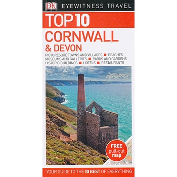 Dorling Kindersley vydavatelství průvodce Cornwall,Devon TOP 10 anglicky