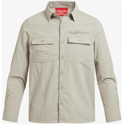 Craghoppers NosiLife Adventure Long Sleeved Shirt parchment