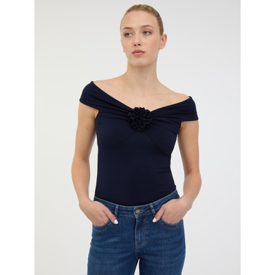 Orsay Черна дамска тениска с къс ръкав и апликация ORSAY Orsay | Cheren | ЖЕНИ | L