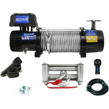 HUSARWINCH Naviják Husar Winch BST 13000, 12V, Ocelové lano