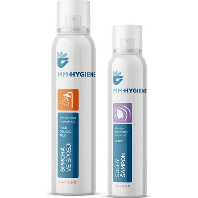 MM Hygiene Sprcha ve spreji Klasik 200 ml + Suchý šampon 150 ml
