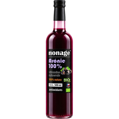 Nonage Arónie 100% Juice bio premium 0,5 l