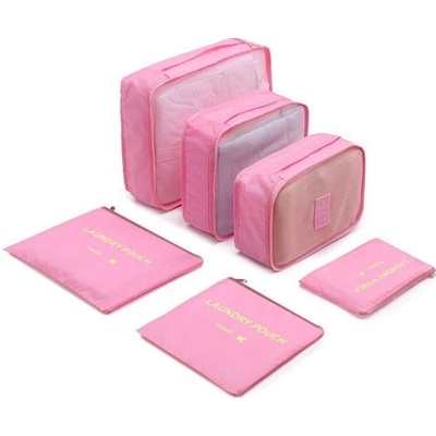 KUFRYPLUS Cestovní organizéry LP13756 světle růžová