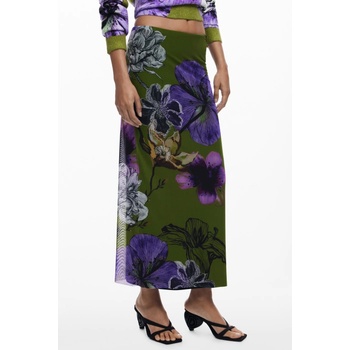 DESIGUAL Дамска дълга пола desigual, Размер s, Цвят Зелено (25wwfk03_ve4010)