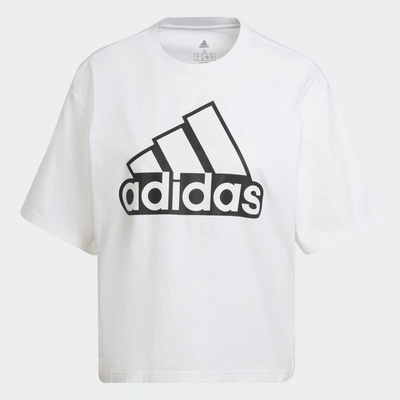 adidas ESSENTIALS LOGO BOXY Bílá