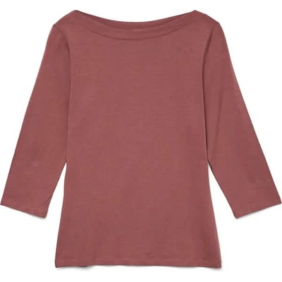Тениска Vero moda Panda Modal 3/4 sleeve T-shirt - Brown (Rose Brown)
