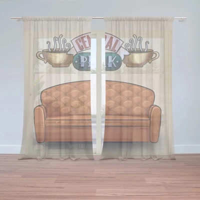 Sablio Záclony Seriál Priatelia CENTRAL PERK Gauč: 2ks 150x250cm