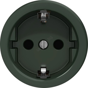 Kliklap - Ретро домашна SCHUKO розетка без рамка, 230 V/16 A, зелена (KA0112)