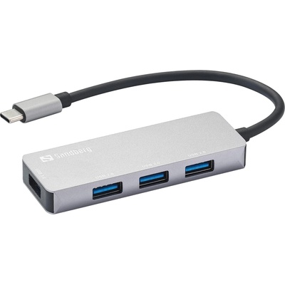 Sandberg USB-C Hub 1xUSB3.0+3x2.0 SAVER - Хъб
