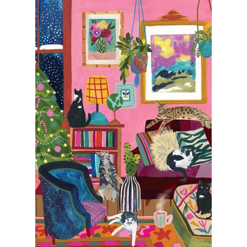 Image 1 of Pieces & Peace - Puzzle Cozy Cats - 1 000 piese