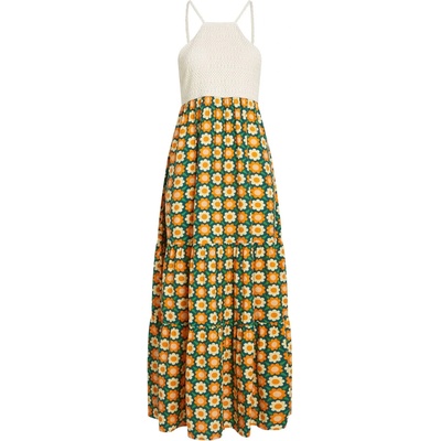 O'Neill Дамска рокля O'Neill Women's O'Riginals Maxi Dress - Green Retro Flower (134-1879-0114)