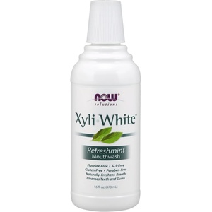 NOW Вода против плака - XyliWhite [473 мл] Мента