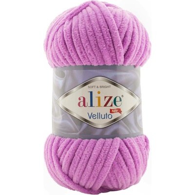 Alize příze Velluto 378 azalkově fialková