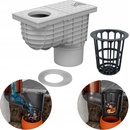 Chuděj Kanalizačná vpusť spodná D125 šedá